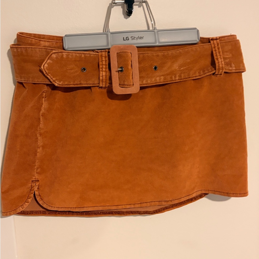 Free People courduroy Mini Skirt with Belt
